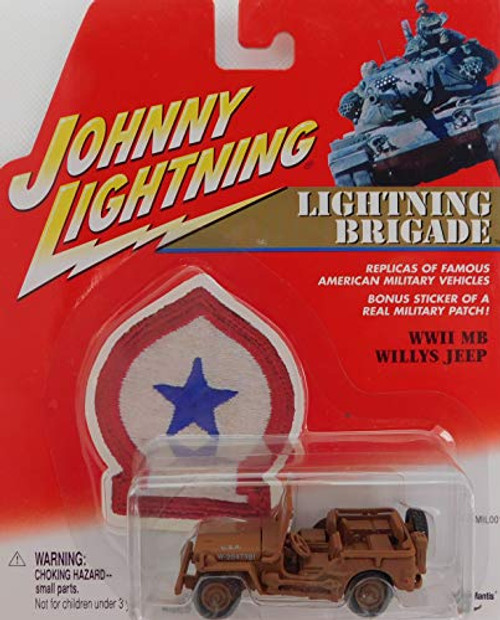 Willy s WWll -Milk Chocolate- Johnny Lightning Brigade 1 64 Scale die-cast Bonus Sticker of Real Military Patch