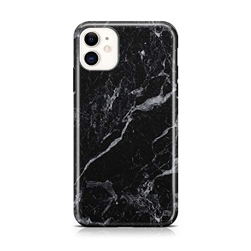 Casely iPhone 11 Phone Case - Sleek Black Marble Case - 360 Degree Coverage for Your Phone - Precise Cutouts  1mm Raised Lip Camera Protection - Classic