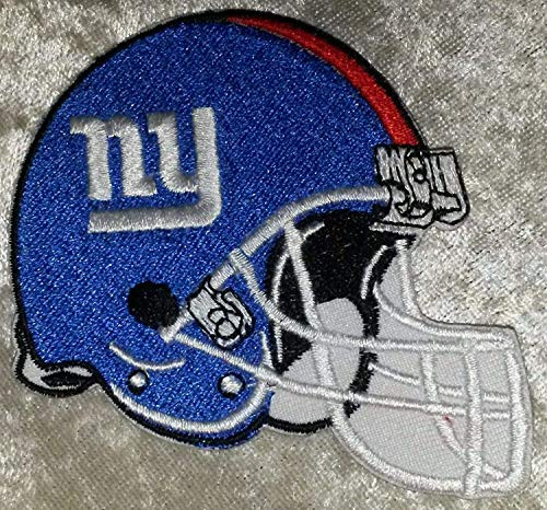 Iron On Embroidered Patch Giants Football Helmet NFL Sports Team  3.5 inch