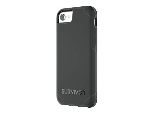 Griffin Survivor Strong iPhone 8 Case with Slim and Shock-Absorbing Design - Black/Grey