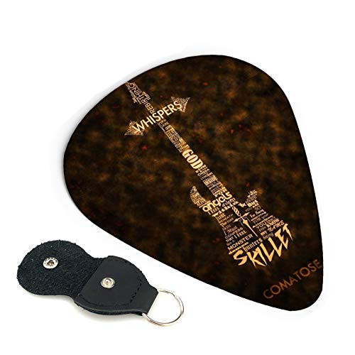 Skillet Guitar picks  bass guitars  acoustic guitars  bass and electric guitars  and acoustic guitar gifts 6PACK 0.71mm