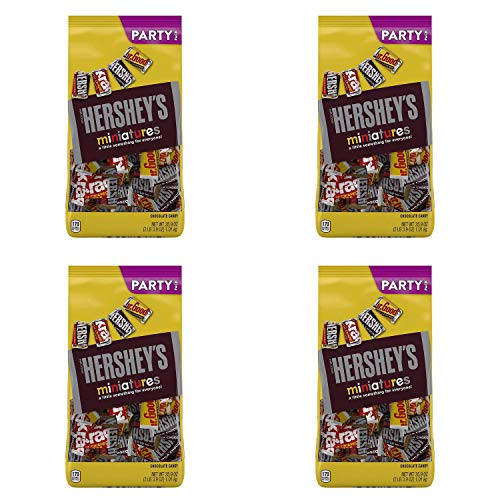 HERSHEY S Assorted Chocolate Miniatures -HERSHEY S  KRACKEL   and  MR. GOODBAR- Candy  Variety Pack  35.9 Oz Pack of 4