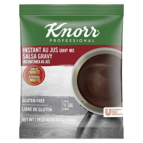 Knorr Professional Instant Au Jus Gravy Mix Gluten Free  No Artificial Flavors or Preservatives  No added MSG  Dairy Free  Colors from Natural Sources  3.7 oz  Pack of 2
