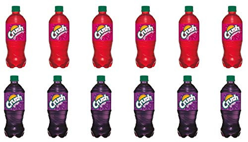 LUV BOX - Variety Crush pack   20 oz Bottles   pack of 12  Strawberry  Grape