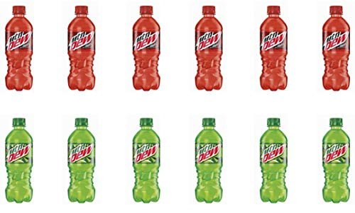 LUV BOX - Variety Mtn Dew pack   20 oz Bottles   pack of 12  Code Red   original
