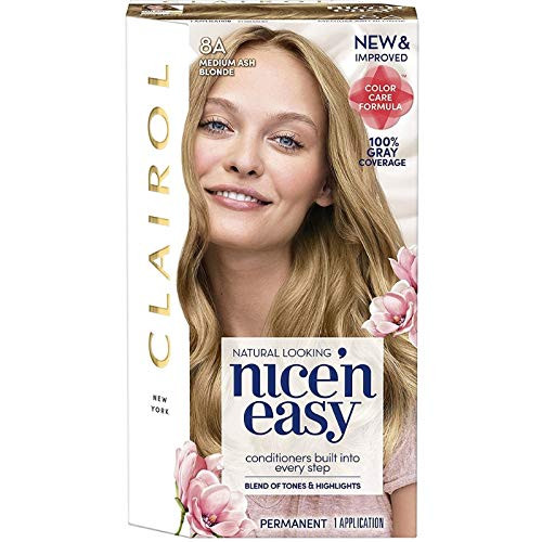 Clairol Nice  n Easy Permanent Color  8A Medium Ash Blonde 1 ea