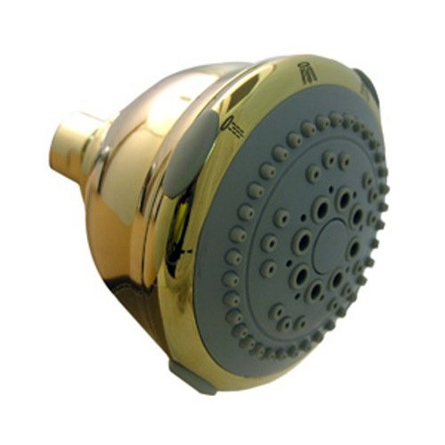LASCO 08-5125 Serenity Five Function Massage Shower Head, Polished Brass Finish