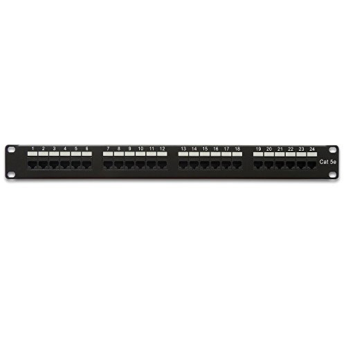 Kenuco Cat.5E 110 Type 1U Patch Panel 24 Port Rackmount -1U - 24 Port-