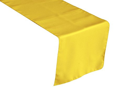 Tablecloth Runner Polyester 13 X 72 Inch Yellow by Broward Linens Tablecloth Runner Polyester 13 X 72 Inch Yellow by Broward Linens