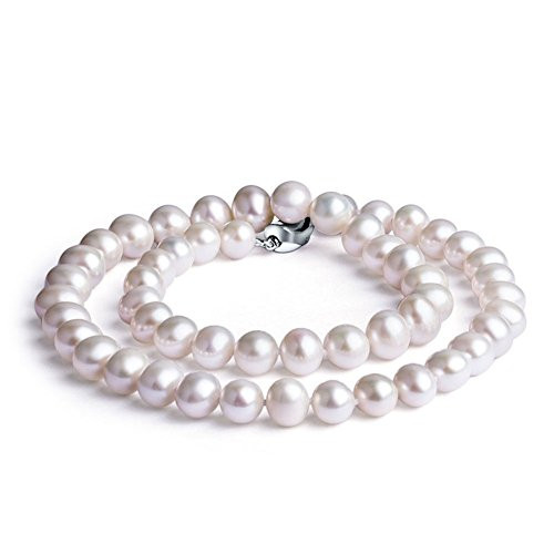 Nonnyl Classic Round White Freshwater Cultured Pearl Necklace 18 inch -8-9MM- Nonnyl Classic Round White Freshwater Cultured Pearl Necklace 18 inch -8-9MM-