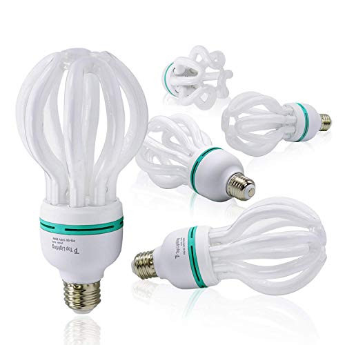 eTopLighting -5pack- 50 Watt Full Spectrum Photography Lighting Photo Studio Light Bulb  6500K CFL Daylight Balanced