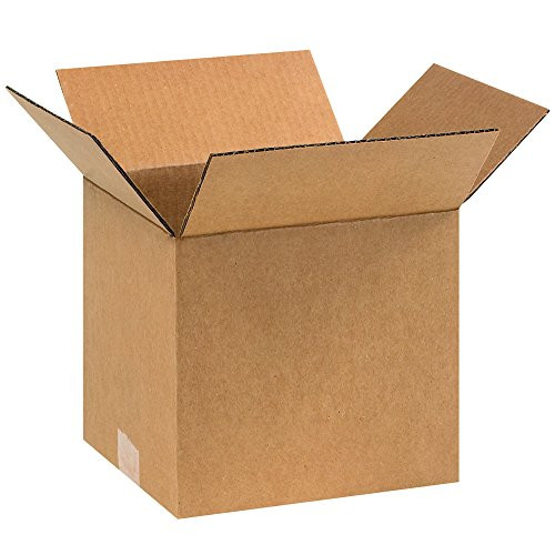 BOX USA B988 Corrugated Boxes, 9"L x 8"W x 8"H, Kraft (Pack of 25)