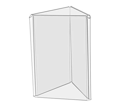 Marketing Holders 3 Sided Restaurant Menu Holder Table Tent Drink Food Display Countertop Printed Material Advertisements POP Signs 4 inchw x 6 inchh Pack of 4