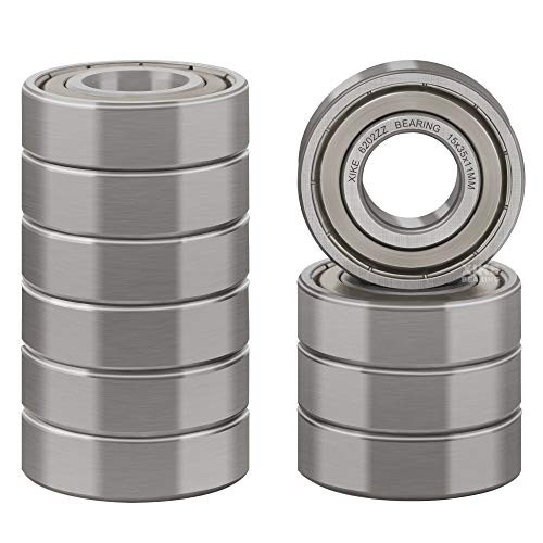 XiKe 10 Pcs 6202ZZ Double Metal Seal Bearings 15x35x11mm Pre-Lubricated and Stable Performance and Cost Effective Deep Groove Ball Bearings. XiKe 10 Pcs 6202ZZ Double Metal Seal Bearings 15x35x11mm Pre-Lubricated and Stable Performance and Cost Effective Deep Groove Ball Bearings.
