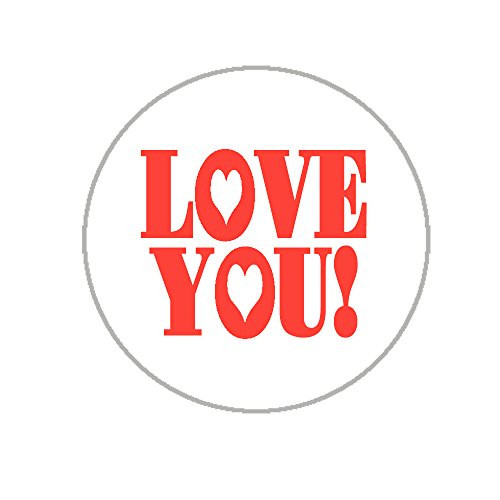 Love You Envelope Seals - 1.2 inch Stickers - 144 Love Stickers