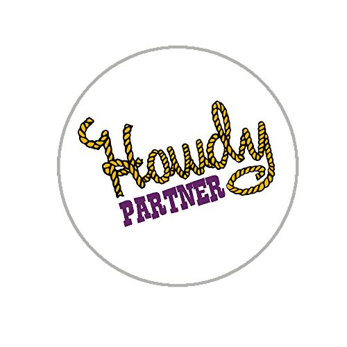 Howdy Envelope Seals - 1.2 inch Cute Western Theme Stickers - 144 Stickers