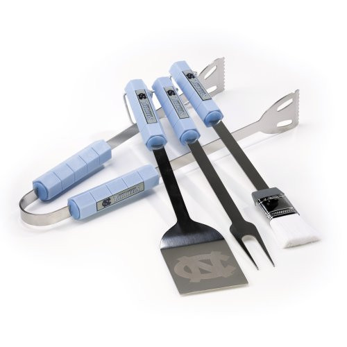 BSI NCAA North Carolina Tar Heels 4 Piece Barbecue Set
