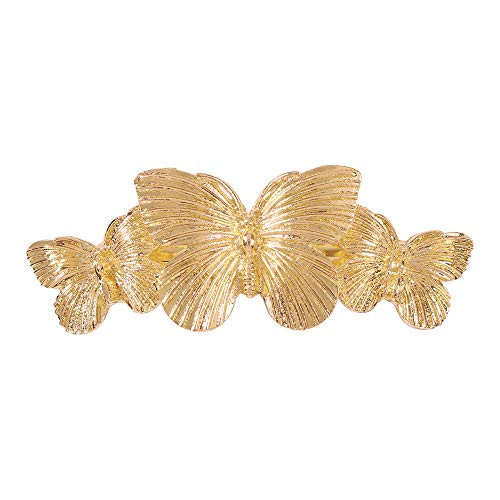 HUOFU Butterfly Bangs Clip Bow Hair Claw Gripper for Girl Butterfly Hair Clips Metal Butterfly Hair Claw Pins Barrettes Hair Catch Clamp-Spring Clip Gold- HUOFU Butterfly Bangs Clip Bow Hair Claw Gripper for Girl Butterfly Hair Clips Metal Butterfly Hair Claw Pins Barrettes Hair Catch Clamp-Spring Clip Gold-