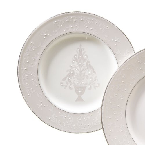 Lenox Opal Innocence Tree Accent Plate,White,Accent Plate, Tree
