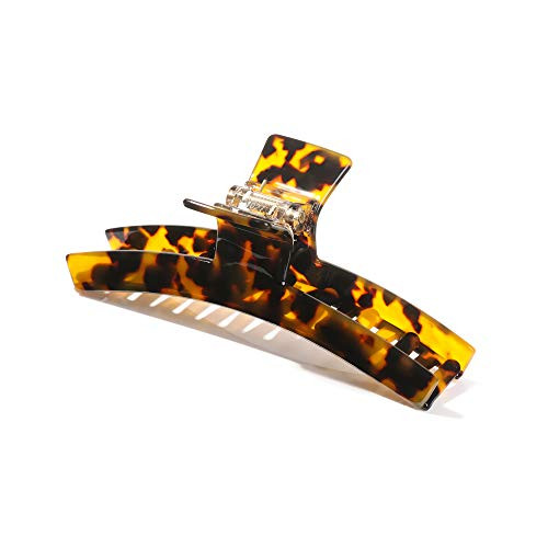 Hzling Hair Claw Clip Women Girls Non-slip Leopard Print Acrylic Large Hairpins Barrette Hair Claw Clip Hair Clamps-2-