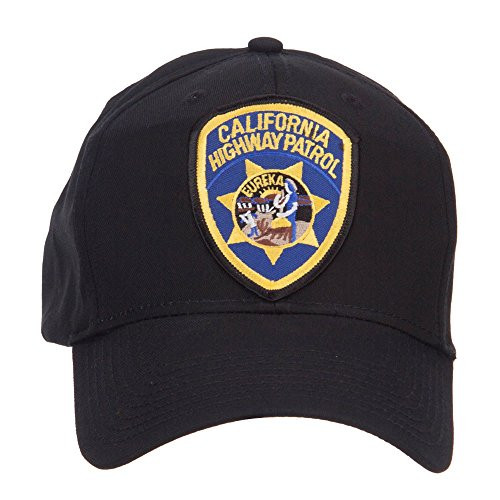 e4Hats.com California Highway Patrol Patched Cap - Black OSFM