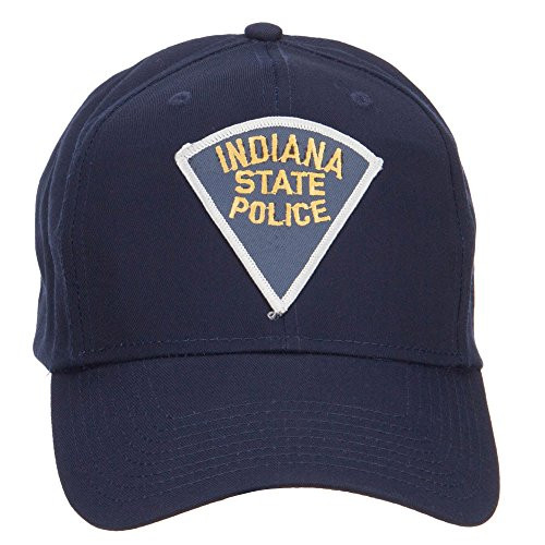 e4Hats.com Indiana State Police Patch Cap - Navy OSFM