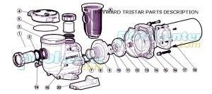 Hayward TriStar Pump Shaft Seal Assembly Models  SP3207  3210  3215  3220  3230 SPX3200SA