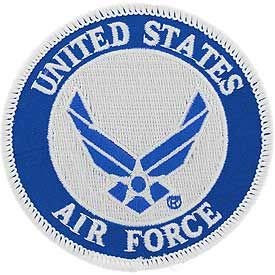 USAF  United States Air Force Symbol - Embroidered Patches  Premium Quality Iron On Patch - 3 inch