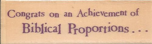 Biblical Proportions Boyds Collection Wood Mounted Rubber Stamp -D21116-