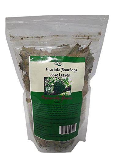 Naturally grown Sour Sop  Graviola Loose leaves 2 oz Package