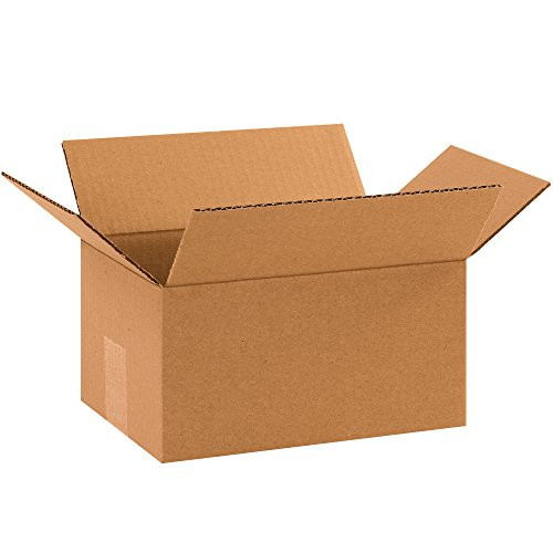 Boxes Fast BF1075 Cardboard Boxes, 10" x 7" x 5", Single Wall Corrugated, for Packing, Shipping, Moving and Storage, Kraft (Pack of 25)