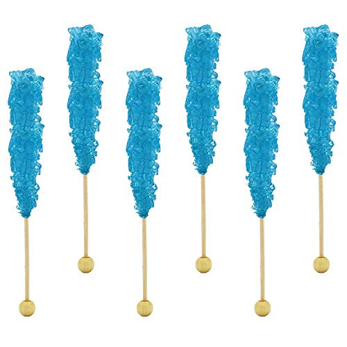 Rock Candy Lollipops Pops Candy Suckers Color and Flavor Assortment Individually Wrapped 6.5 inch -Raspberry 6-Pack- Rock Candy Lollipops Pops Candy Suckers Color and Flavor Assortment Individually Wrapped 6.5 inch -Raspberry 6-Pack-