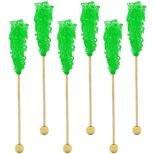 Rock Candy Lollipops Pops Candy Suckers Variety Flavor and Color Assortment Individually Wrapped 5.5 inch -Watermelon 6-Pack- Rock Candy Lollipops Pops Candy Suckers Variety Flavor and Color Assortment Individually Wrapped 5.5 inch -Watermelon 6-Pack-