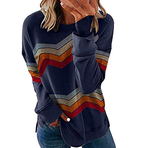 Sweatshirts for Women Hoodie Pullover Gibobby Womens Crewneck Long Sleeve Sweatshirt Casual Solid Pullover Lightweight Tops