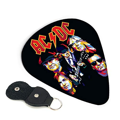 AC DC Guitar picks  bass guitars  acoustic guitars  bass and electric guitars  and acoustic guitar gifts 6PACK 0.71mm