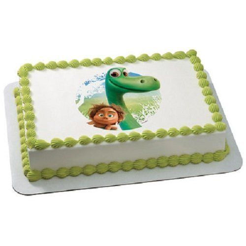 Whimsical Practicality Good Dinosaur Arlo  and  Spot Edible Icing Image Cake Topper  6 inch Round
