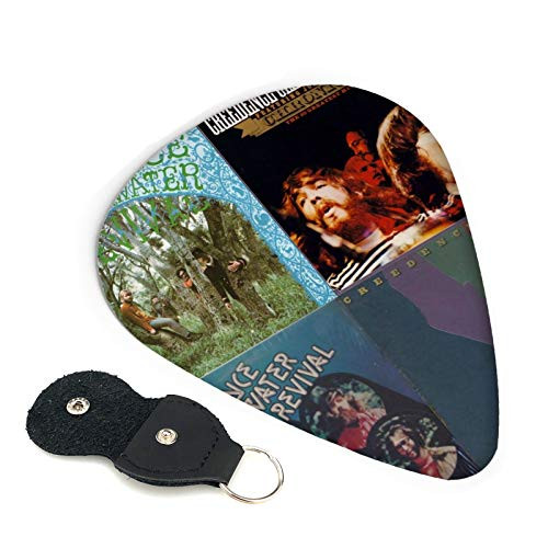 Creedence Clearwater Revival Graphic Picks -6 Pack- for Electric Guitar Acoustic Guitar Mandolin and Bass 0.71mm