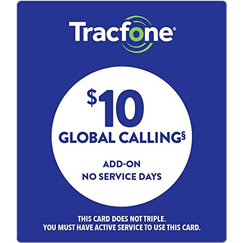 TracFone Wireless Global Calling Card - Enables Global International Calling - No Service Days  Does Not Include Service Minutes -Mail Delivery-