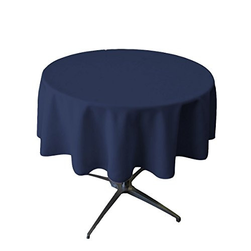 Small Tablecloth Polyester Round 36 Inch by Broward Linens -Navy Blue- Small Tablecloth Polyester Round 36 Inch by Broward Linens -Navy Blue-