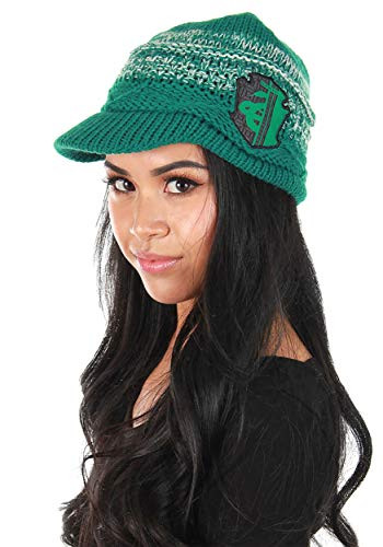 elope Harry Potter Slytherin Knit Brim Hat Cap for Adults and Kids Green