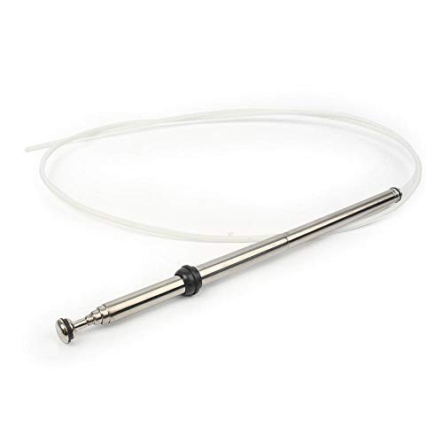 Three T White Car Antenna Cable 124cm 48.8inch Power Antenna Mast Stainless Replacement Fit for Lexus RX300 1999 2000 2001 2002 2003