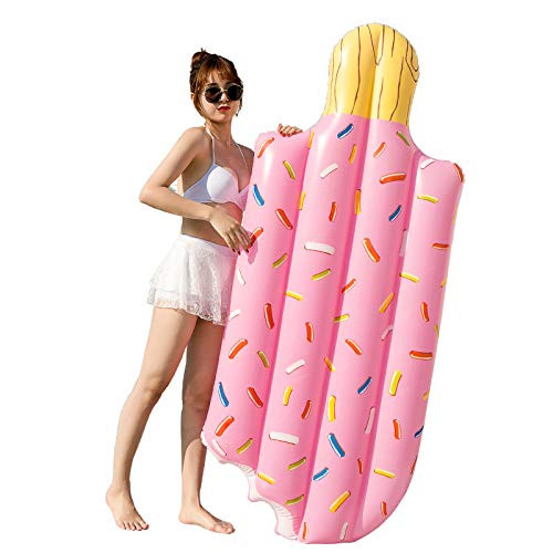 Pool Floats Loungers Float for Adult with Cup Holder for Kids Baby Pool Float Pool Rafts Pink Flamingos Pool Float Pineapple Leisure Giant Swimming Pool Beer Floats Popsicle -Pink-
