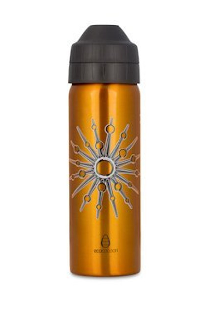 Double Walled Insulated Stainless Steel Water Bottle 20.3 oz -Orange Starburst 20.3 oz- Double Walled Insulated Stainless Steel Water Bottle 20.3 oz -Orange Starburst 20.3 oz-