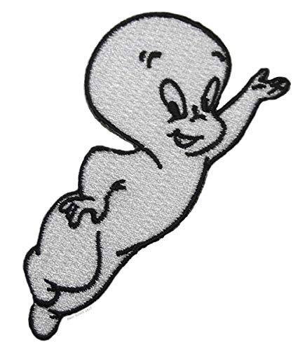 Casper The Friendly Ghost Flying 3 inch Wide Embroidered Patch