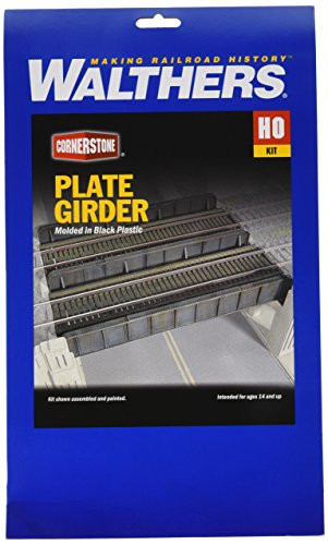 Walthers Cornerstone Series Kit HO Scale Through-Plate Girder Bridge