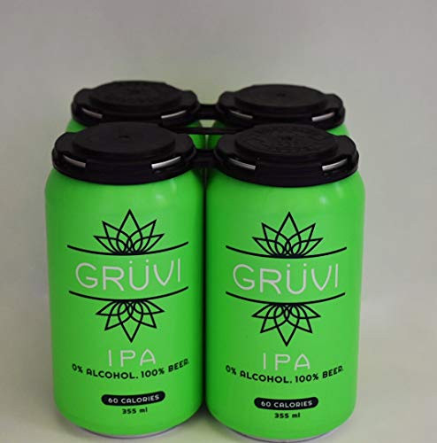 Gruvi IPA Non-Alcoholic Beer  60 Calories  4-Pack  0 percent  ABV  Zero Alcohol Beer  NA Beer