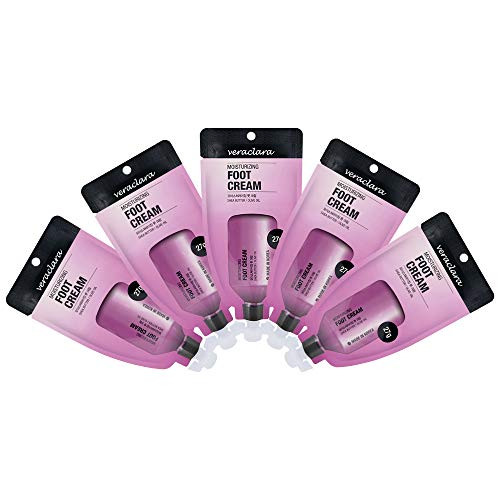 veraclara Moisturizing Foot Cream -27g - 0.95oz- 5 Count in Pouch - KOREA Cosmetics