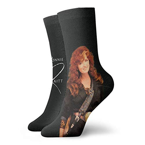Bonnie Raitt Nick Of Time 3d Print Socks Striped Adult Non Slip Sport Novelty Crew Tube Socks Woman S and Men S