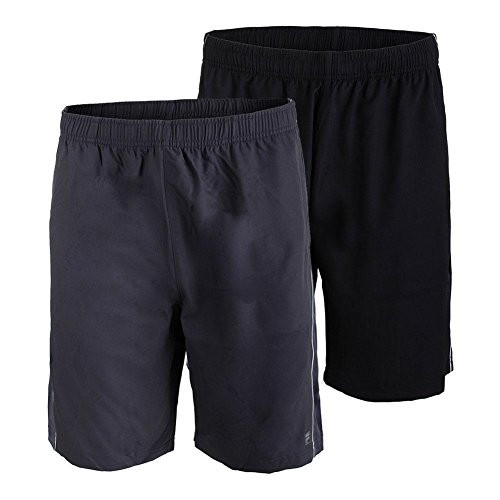 Fila Men s Core 9 inch Tennis Short -Black White  Medium-