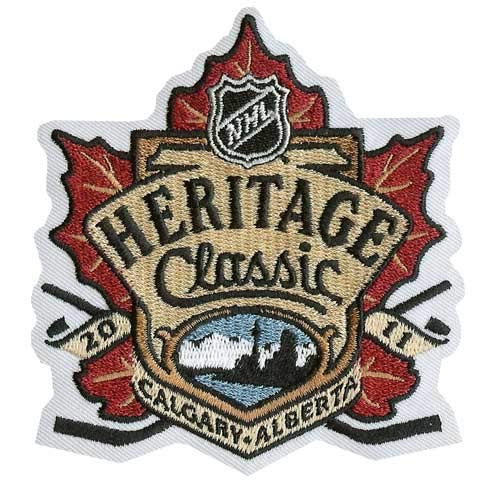 2011 NHL Heritage Classic Game Logo Jersey Patch -Calgary Flames vs. Montreal Canadiens-